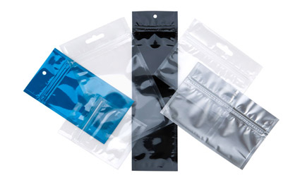 Clear Barrier Grip seal Bags with hang hole
