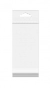 Headerbags 8.1x22.7cm Reclosable and Crystal Clear (100 pieces) [HB38]