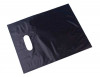 Plastic Carrier Bags Black 33x38.1cm 20 micron HDPE (100 pieces) [H1315BK3]