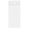 Grip Seal Bags with Hang and Vent-hole 7.5x15cm Crystal Clear PP 50 micron (100 pieces) [ZR36V]