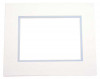 Mount Board Double thick Ivory/light Blue 27.9x35.6cm with 19.4x24.5cm Window (10 pieces) [MD20025]