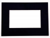 Mount Board Black. 11.8x16.8cm Window - Outer size 20.3x25.4cm (10 pieces) [MS20043]