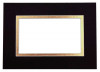 Mount Board Double thick Black/Gold 12.7x17.8cm with 6.7x11.8cm Window (10 pieces) [MD20178]