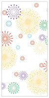 Printed Bags Fireworks 10.2x6.4x24.13cm with side gusset (100 pieces) [CG4FW]