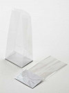 Block Bottom Bags Super Clear 7x5.1x25.4cm with paper insert (100 pieces) [FGPB17]