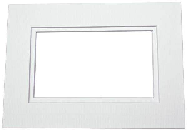 Mount Board Double thick White/White Core 30.5x40.6cm with 19x29cm Window (10 pieces) [MD20216]
