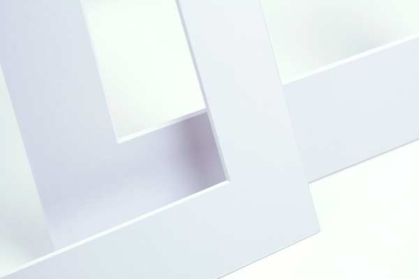 Mount Board White 20.6x27cm Window - Outer size 27.9x35.6cm (10 pieces) [MS20212]