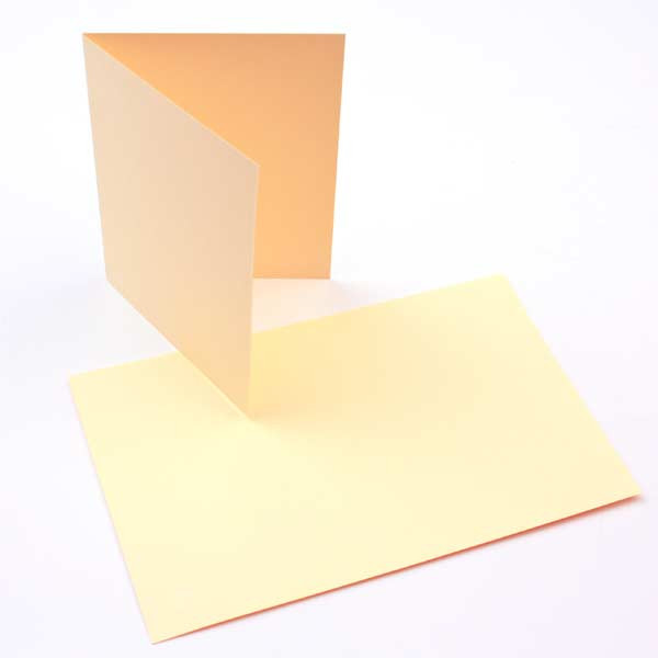 Cards light Yellow 14x10.8cm (50 pieces) [PC206]