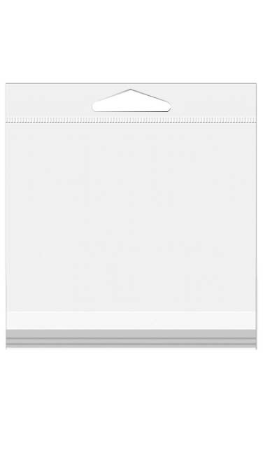Headerbags 10.8x10.8cm Reclosable and Crystal Clear (100 pieces) [HB44]