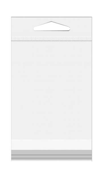 Headerbags 7x8.9cm Reclosable and Crystal Clear (100 pieces) [HB23]
