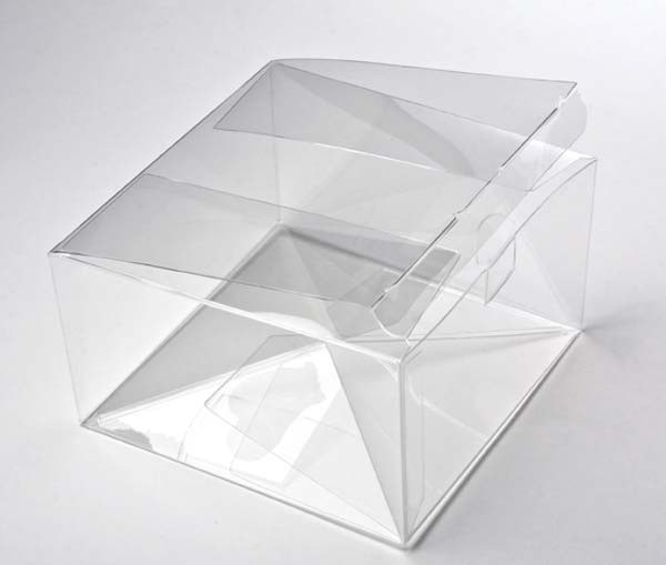 Plastic Gift Boxes 13x13x7.6cm Food Safe with Autolock Bottom (25 pieces) [PLB200]