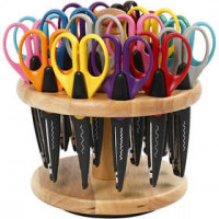 Scissors and Rack, L: 16.50 cm, 1 set [HOB-13141]