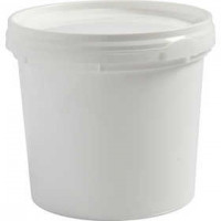 Plastic Bucket with Lid, H: 9.5 cm, D: 9.2 cm, 20 pcs [HOB-13185]