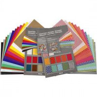 Glazed Paper - School Set, sheet 32x40 cm, 80 g, 1 set [HOB-20779]