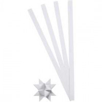 Paper Star Strips, W: 10 mm, D: 4.5 cm, 100 strips, white [HOB-209310]