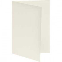 Cards, size 10.5x15 cm, 250 g, 10 pcs, off-white [HOB-216021]