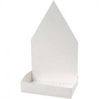Figure Shaped Cress Tray, H: 20 cm, 6 sets, white [HOB-23323]