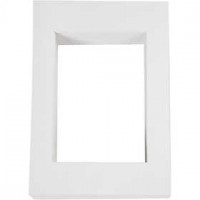 Picture Mount, size 198x280 mm, carving: 135x190 mm, 100 pcs, white [HOB-23598]