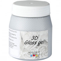 3D Glass Gel, 250 ml, silver [HOB-31722]
