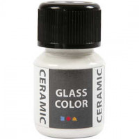 Glass Ceramic Paint, 35 ml, white [HOB-33355]