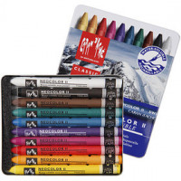 Neocolor II, thickness 8 mm, L: 10 cm, 10 pcs, asstd colours [HOB-34040]
