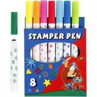 Stamp Markers, 8 pcs, asstd colours [HOB-37985]