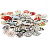 Design Buttons, D: 20 mm, 180 pcs [HOB-40666]