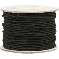 Elastic Beading Cord, thickness 1 mm, 25 m, black [HOB-41033]