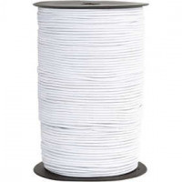 Elastic Beading Cord, thickness 2 mm, 250 m, white [HOB-41036]