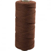 Cotton Twine, L: 315 m, thickness 1 mm, 220 g, brown [HOB-41518]