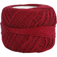 Mercerized Cotton Yarn, 20 g, antique red [HOB-42128]