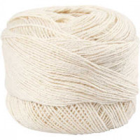 Mercerized Cotton Yarn, 20 g, off-white [HOB-42129]