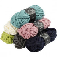 Chunky yarn of acrylic, L: 17 m, manga, 6x200 g [HOB-421480]