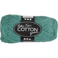 Cotton Yarn, L: 170 m, 8/4, 50 g, petrol [HOB-431010]