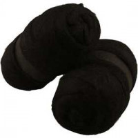 Carded Wool, 2x100 g, black [HOB-45184]