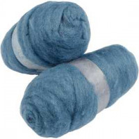 Carded Wool, 2x100 g, sky-blue [HOB-45185]