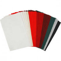 Craft Felt Sheets, sheet 20x30 cm, thickness 1.5 mm, 24 mixed sheets [HOB-45296]