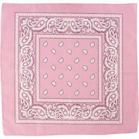 Printed Bandana, size 55x55 cm, 1 pc, pink [HOB-49742]