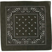 Printed Bandana, size 55x55 cm, 1 pc, olive [HOB-49749]
