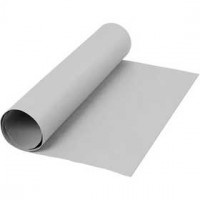 Faux Leather Paper, W: 50 cm, 350 g/m2, 1 m, grey [HOB-498942]