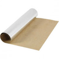 Faux Leather Paper, W: 49 cm, 350 g/m2, 1 m, silver [HOB-498947]