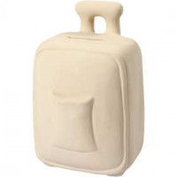 Trolley Money Box, H: 14.50 cm, W: 8 cm, 8 pcs, white [HOB-50543]