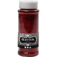 Glitter, 110 g, red [HOB-51261]