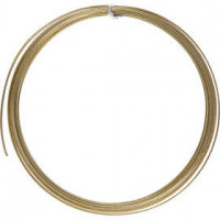 Aluminium Wire, W: 3.5 mm, thickness 0.5 mm, 4,5 m, gold [HOB-518344]