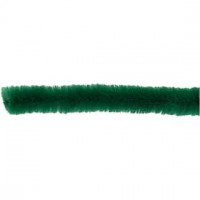 Pipe Cleaners, thickness 9 mm, L: 30 cm, 25 pcs, dark green [HOB-52098]