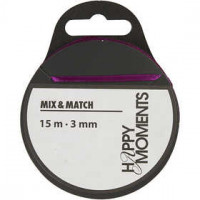 Satin Ribbon, W: 3 mm, 15 m, dark lilac [HOB-524505]