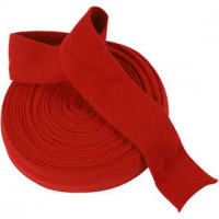 Knitted Tube, W: 60 mm, 10 m, christmas red [HOB-53061]