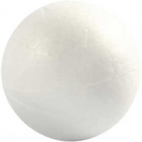 Polystyrene Balls, D: 4 cm, 10 pcs, white [HOB-543021]