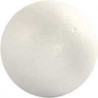 Polystyrene Balls, D: 6 cm, 5 pcs, white [HOB-543060]