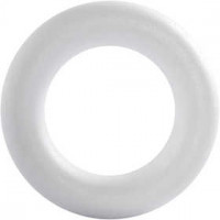 Ring, outer size 21.5 cm, thickness 45 mm, 1 pc, white [HOB-54318]